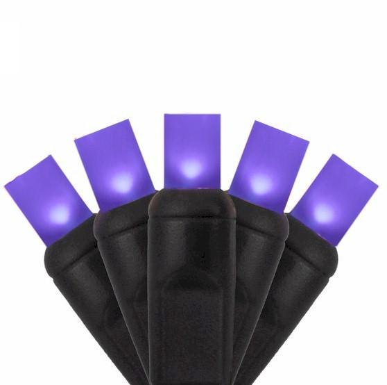 50 Frosted Purple on Black Wire - Premium - LED Christmas Lights - Forever LED Christmas Lights