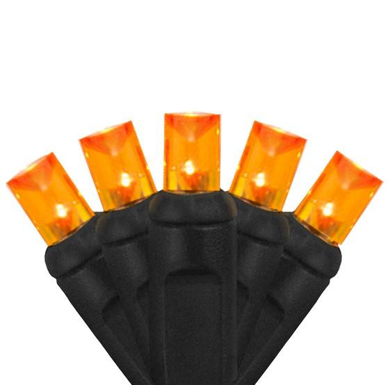 70 Orange on Black Wire - Premium - LED Christmas Lights - Forever LED Christmas Lights