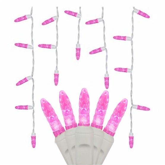 70 Pink Icicles - Premium - LED Christmas Lights - Forever LED Christmas Lights