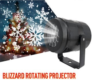 White Snowflake & Dot Motion Laser Projection Lights