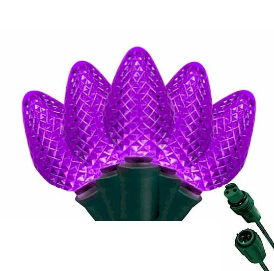 C7 Purple 25 LED Tree Lights – Commercial String Lights - Forever LED Christmas Lights