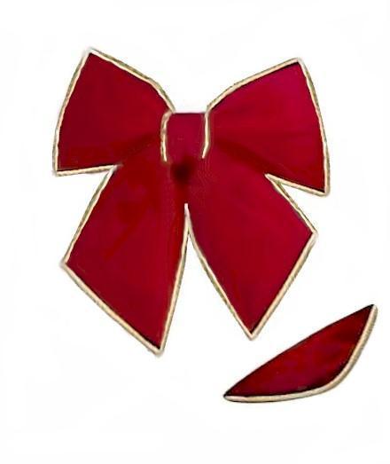 Poly Filled Red Bow