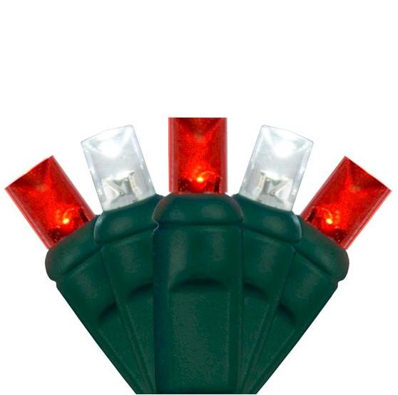 70 Red & White 5mm Wide Angle Lens - Premium - LED Christmas Lights - Forever LED Christmas Lights