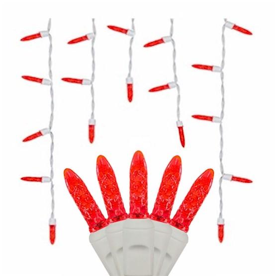 70 Red Icicles - Premium - LED Christmas Lights - Forever LED Christmas Lights