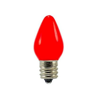 Clearance  C7 Red Opaque LED Bulbs