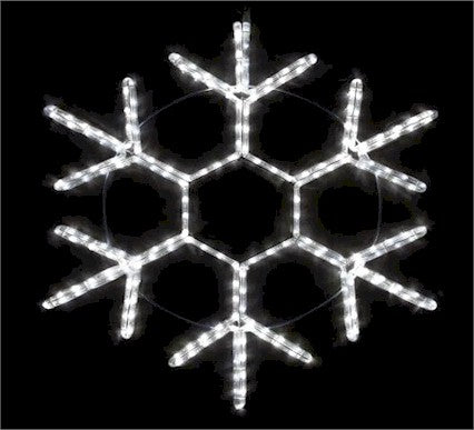 12" LED Snowflakes Blue - White - Warm White